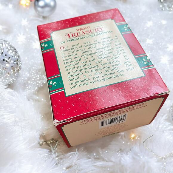 NIB Retired Santa's Magic Ride Flying Carpet Elf Christmas Holiday Ornament 1993 - Picture 3 of 9